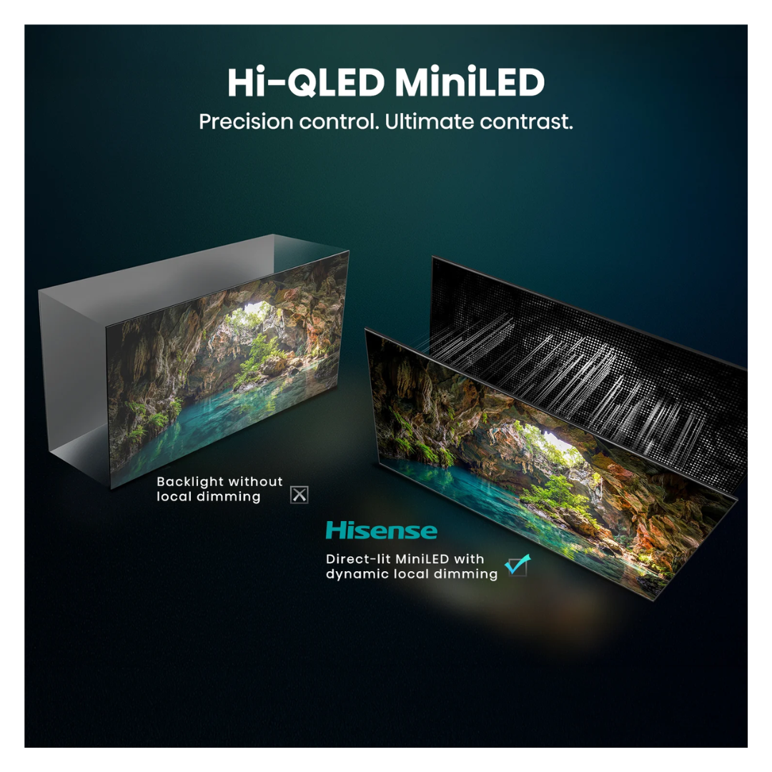 Hisense ULED MiniLED 85" U6S Hi-QLED 144Hz 4K Smart AI TV (2026)