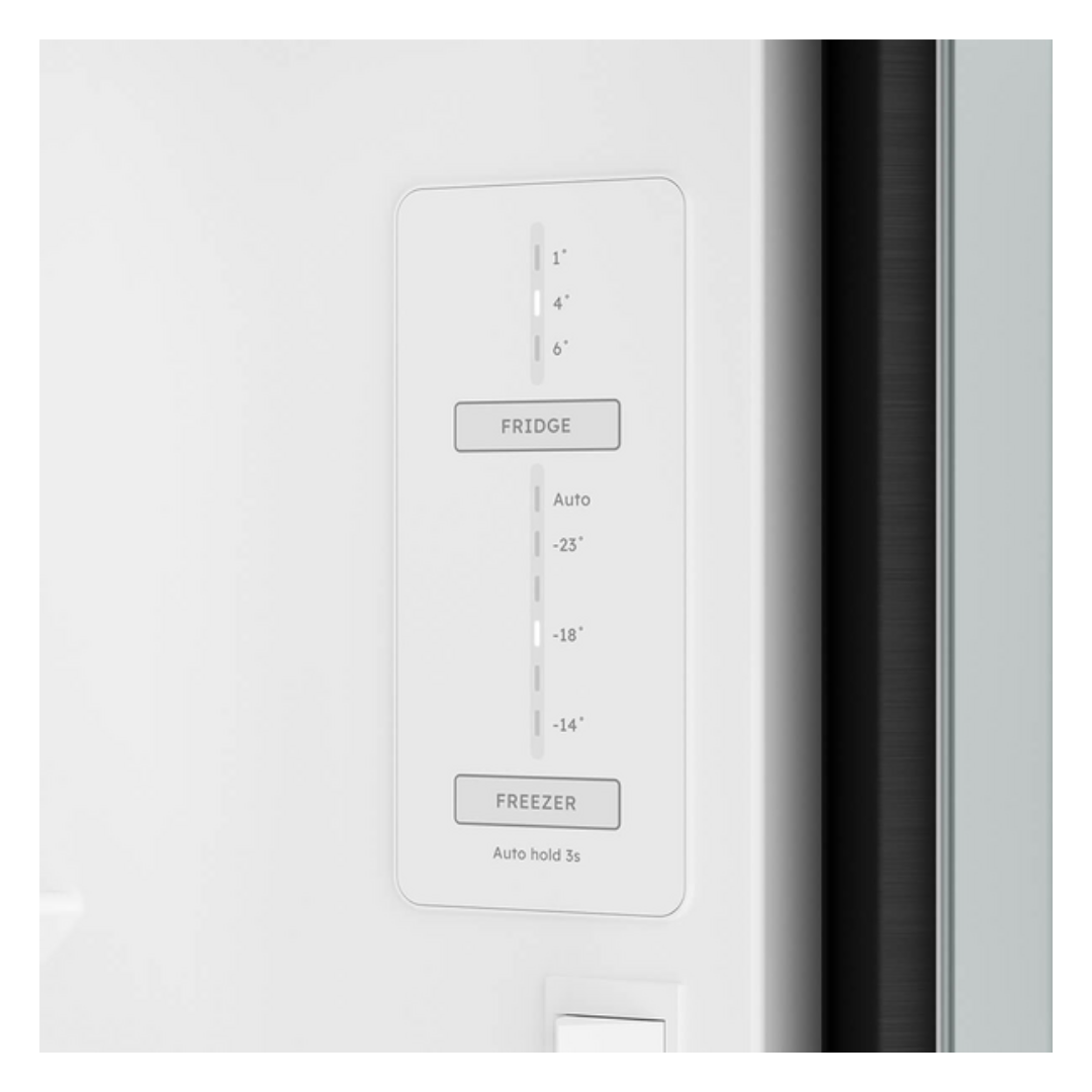 Westinghouse 425L Bottom Mount Fridge with AutoSense Charcoal Black
