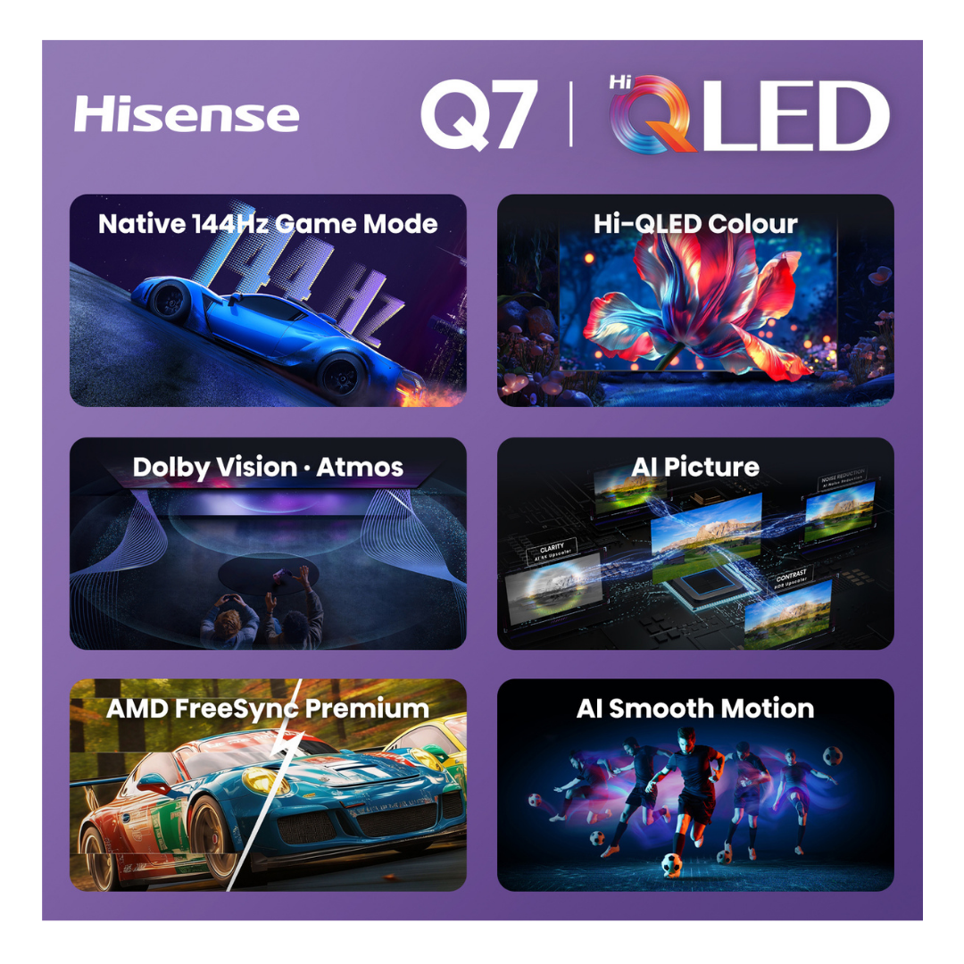 Hisense 100" Q7SAU 4K QLED 144Hz Smart TV (2026)