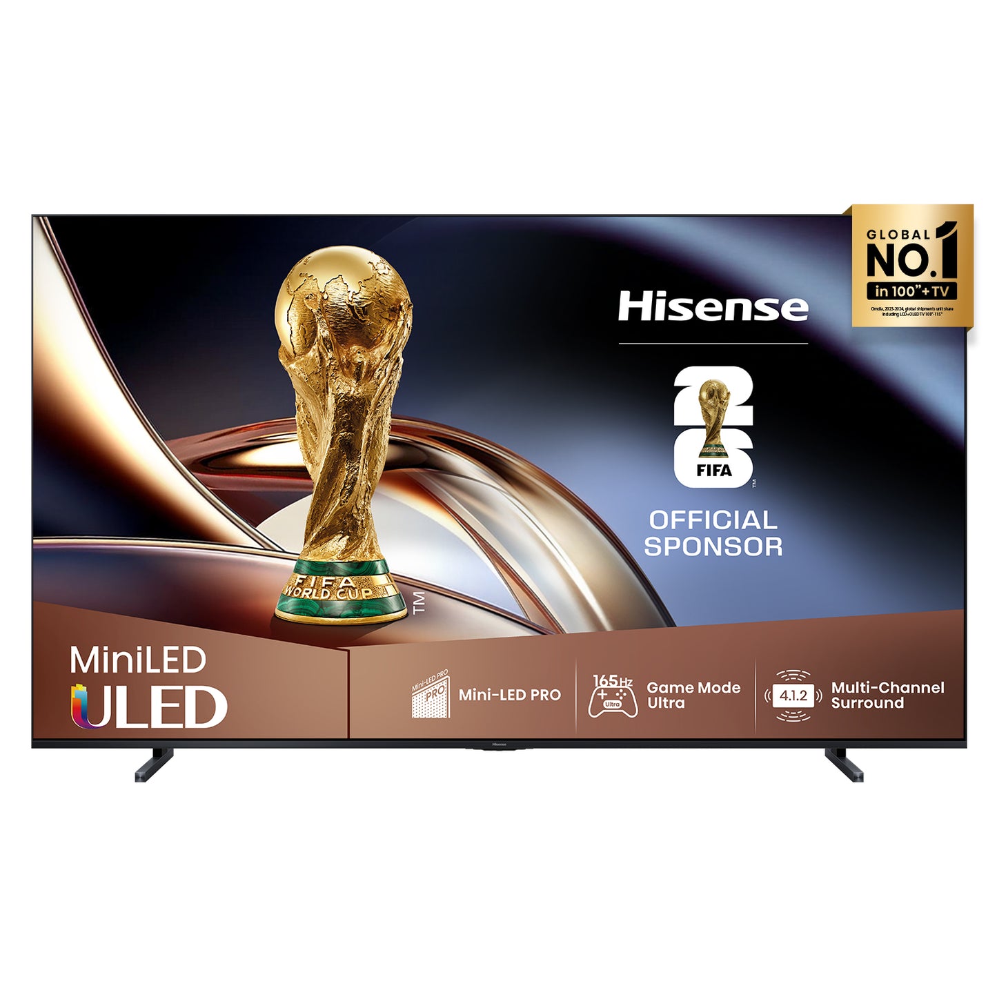 Hisense 100" U8QAU 4K QLED 165Hz Smart TV (2025)
