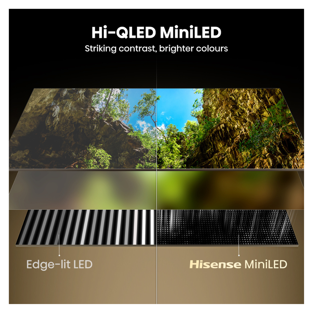Hisense ULED MiniLED 50" U6S Hi-QLED 144Hz 4K Smart AI TV (2026)