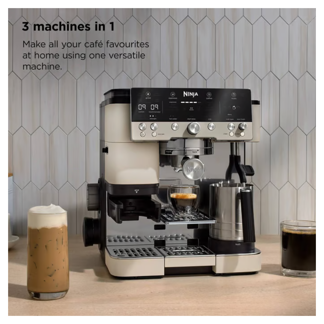Ninja Luxe Cafe Espresso Machine Oat Milk