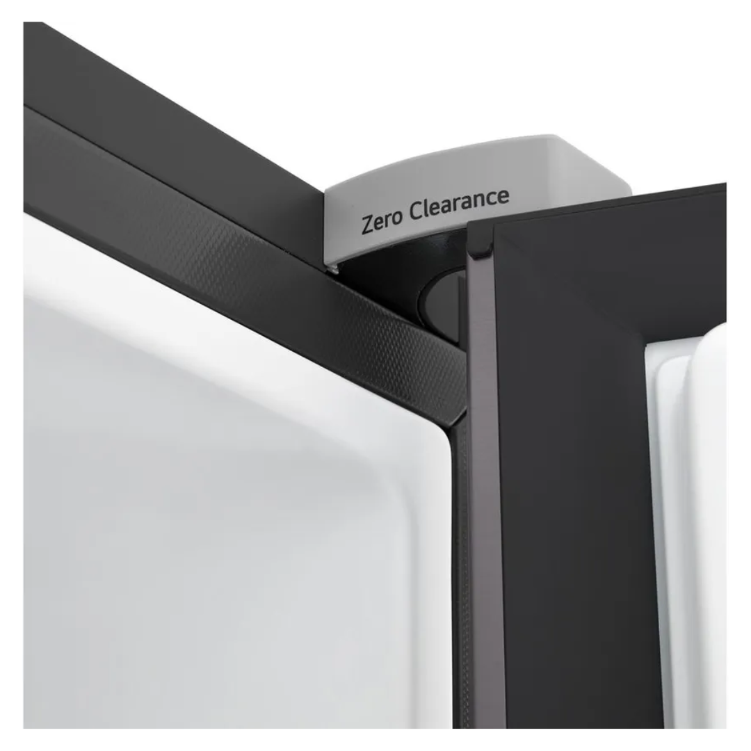 LG 436L Bottom Mount Fridge Black Steel