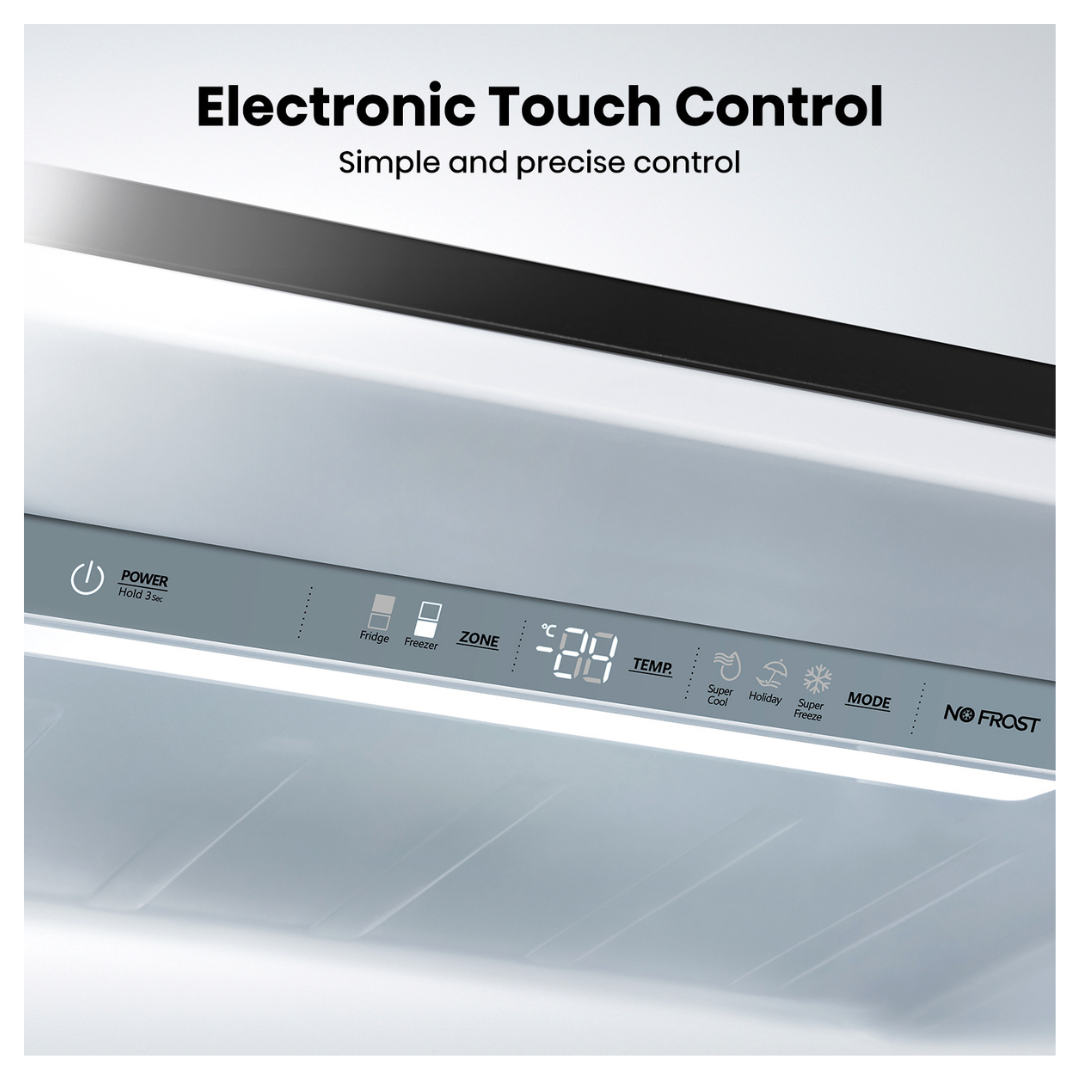 Hisense 417L Bottom Mount Fridge Black Steel