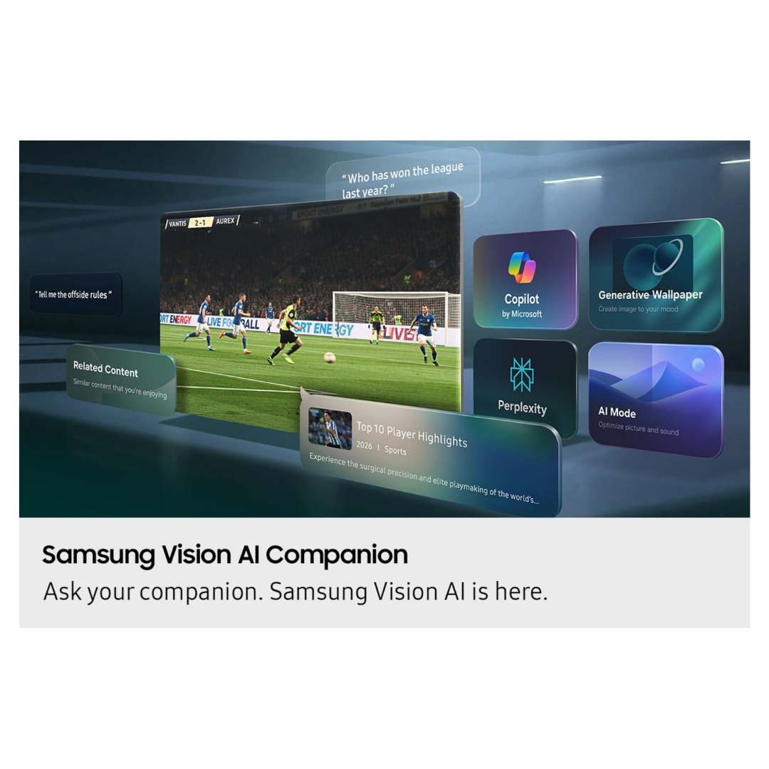 Samsung 50" Neo QLED QN80H 4K Samsung Vision AI Smart TV (2026)