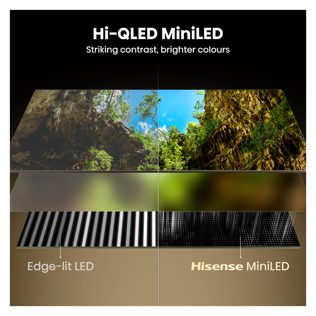 Hisense ULED MiniLED 75" U6S Hi-QLED 144Hz 4K Smart AI TV (2026)