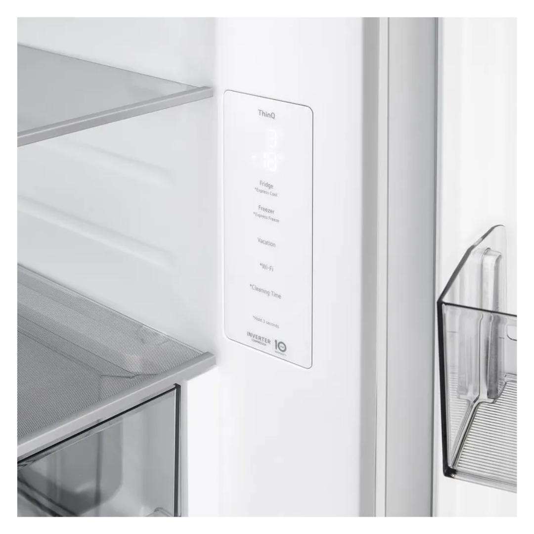 LG 436L Bottom Mount Fridge Matte White