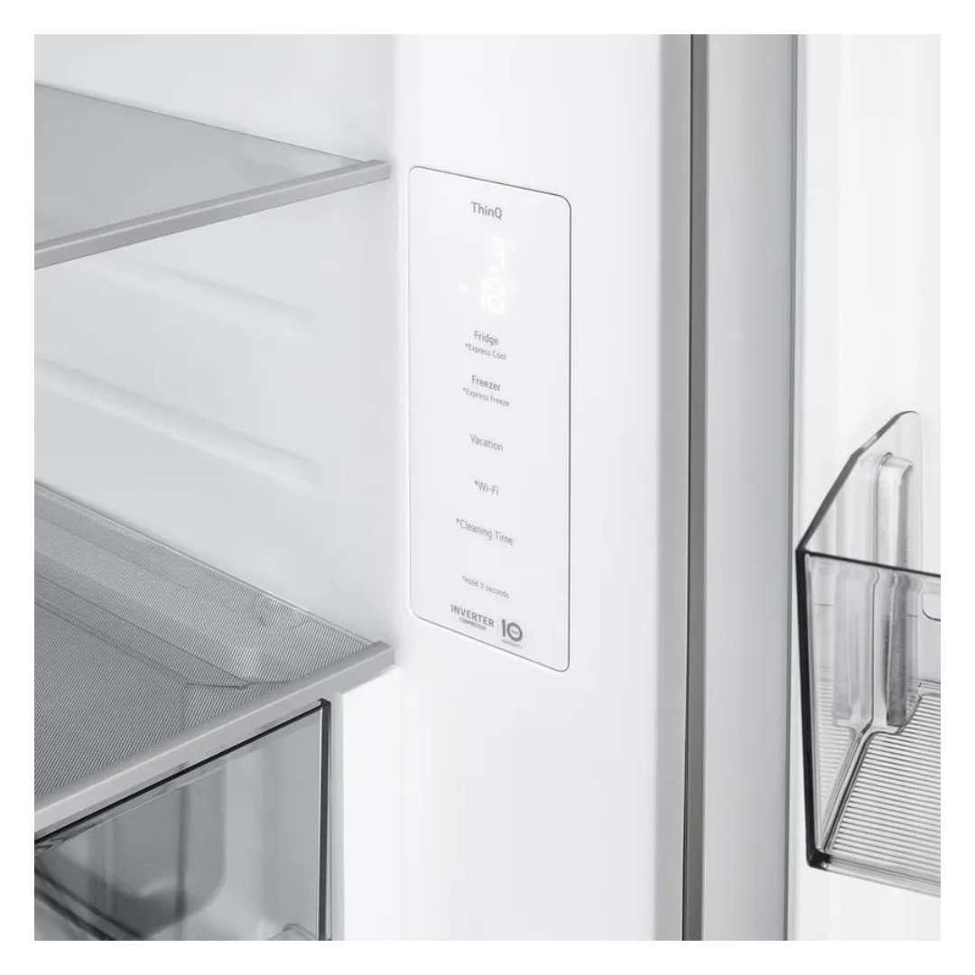 LG 436L Bottom Mount Fridge Stainless Steel