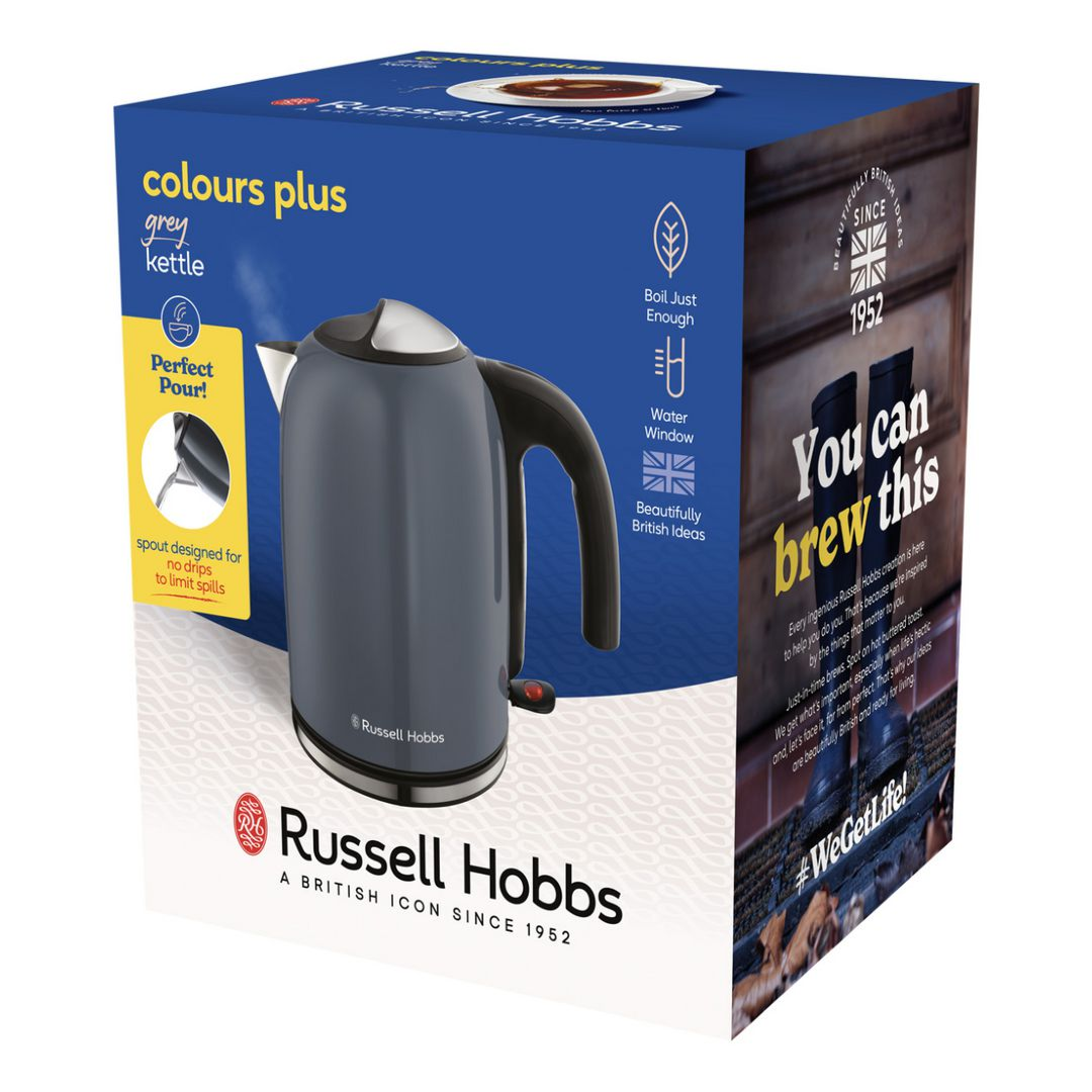 Russell Hobbs Colours Plus Kettle Storm Grey