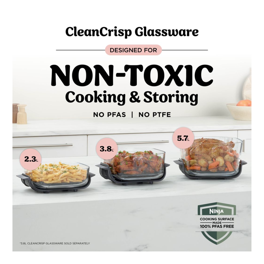 Ninja Crispi Pro 6-in-1 Countertop Glass Air Fryer - Pink