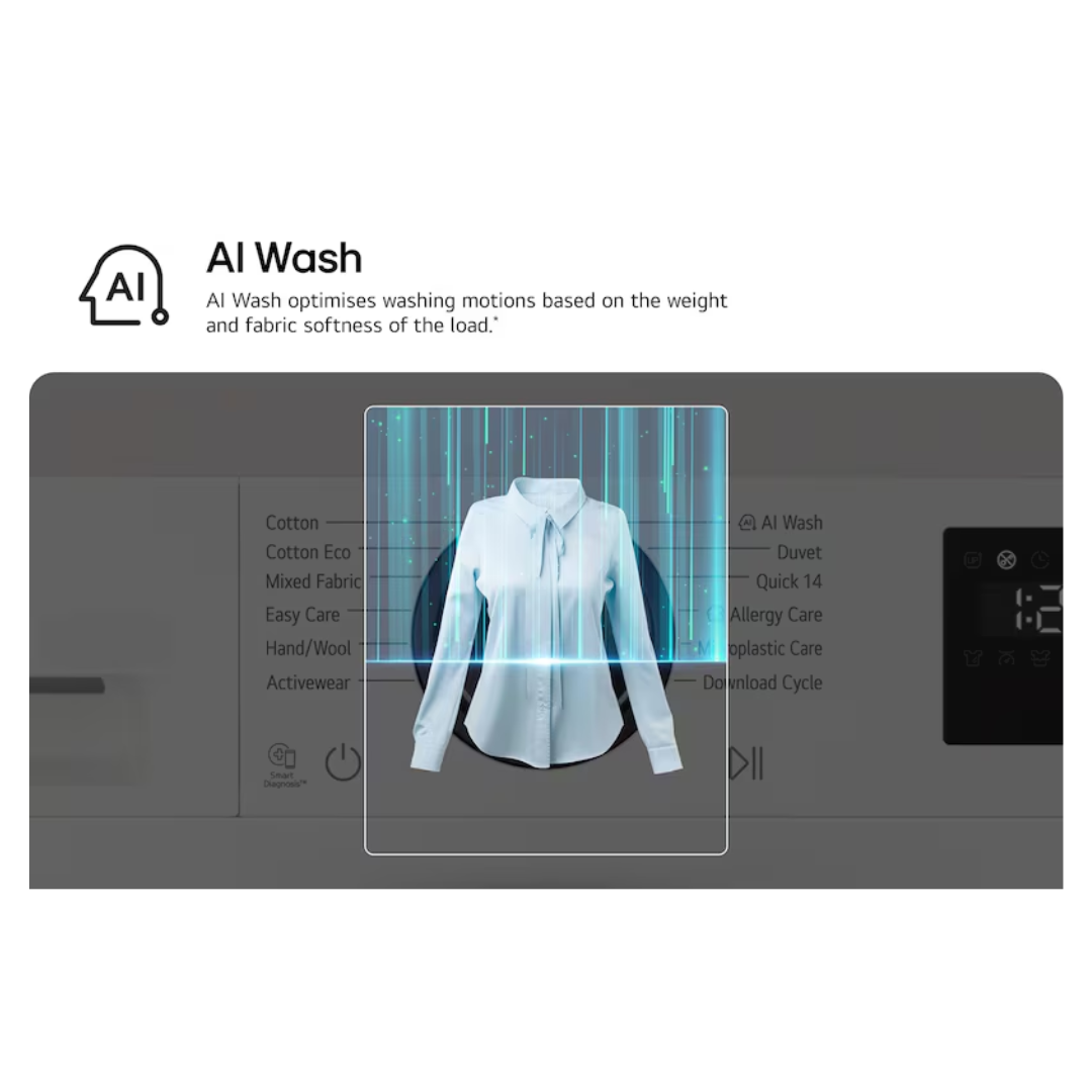 LG 8kg Series 3 AI Front Load Washer - Slim