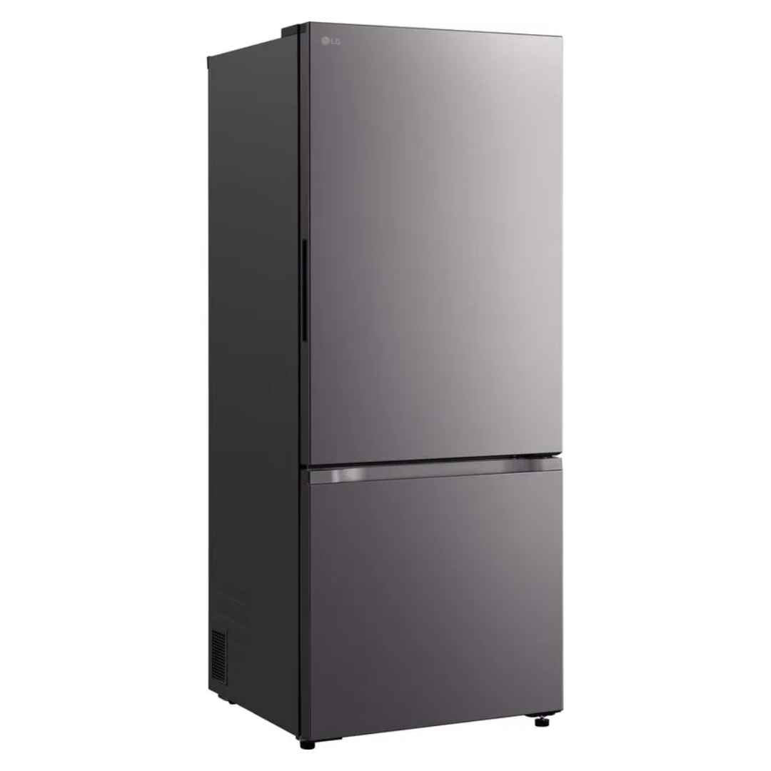 LG 436L Bottom Mount Fridge Black Steel