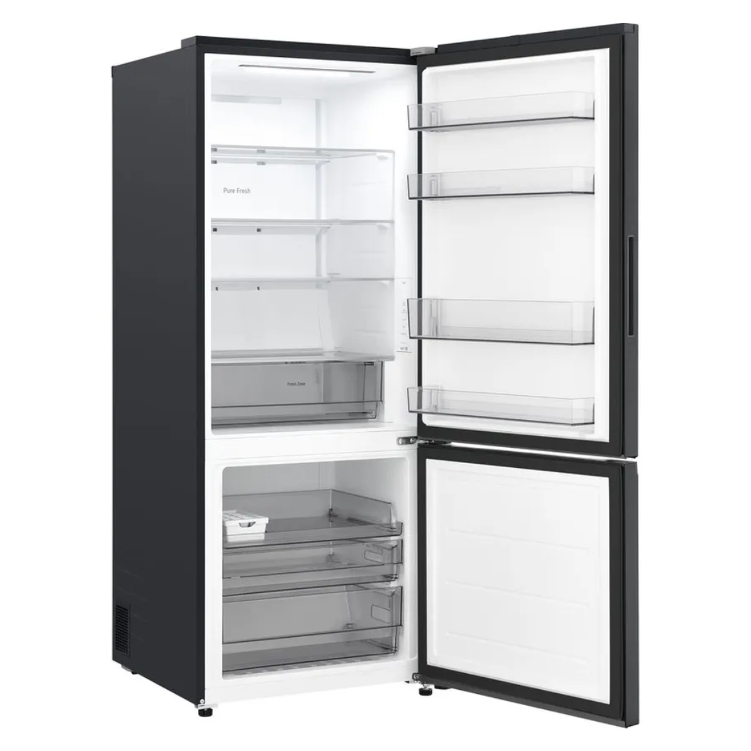 LG 436L Bottom Mount Fridge Matte Black
