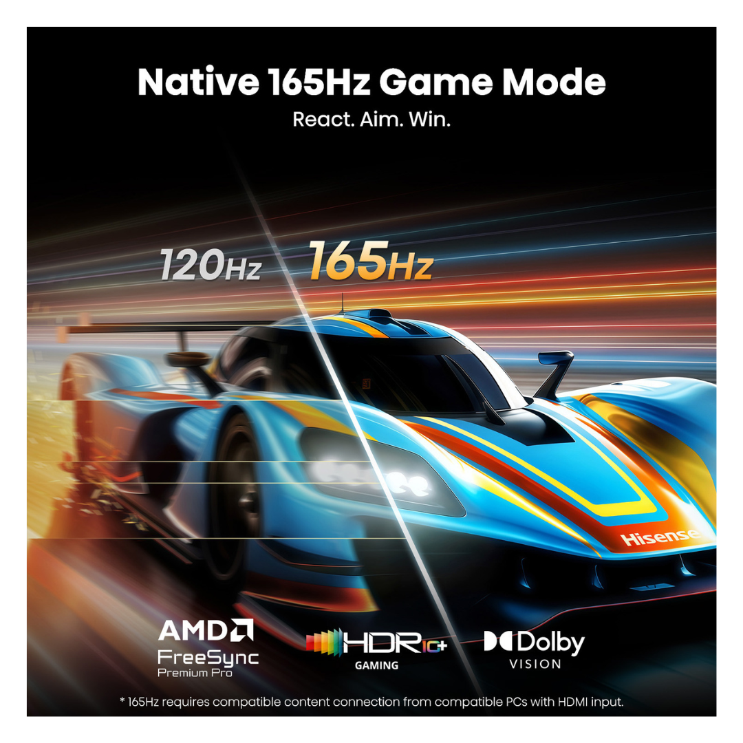 Hisense 85" ULED MiniLED Pro 4K QLED 165Hz Smart TV (2026)