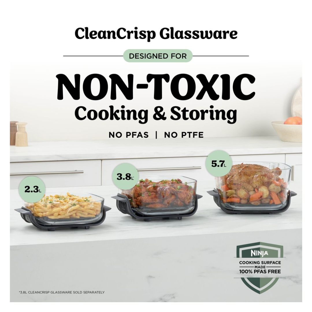 Ninja Crispi Pro 6-in-1 Countertop Glass Air Fryer - Sage Green