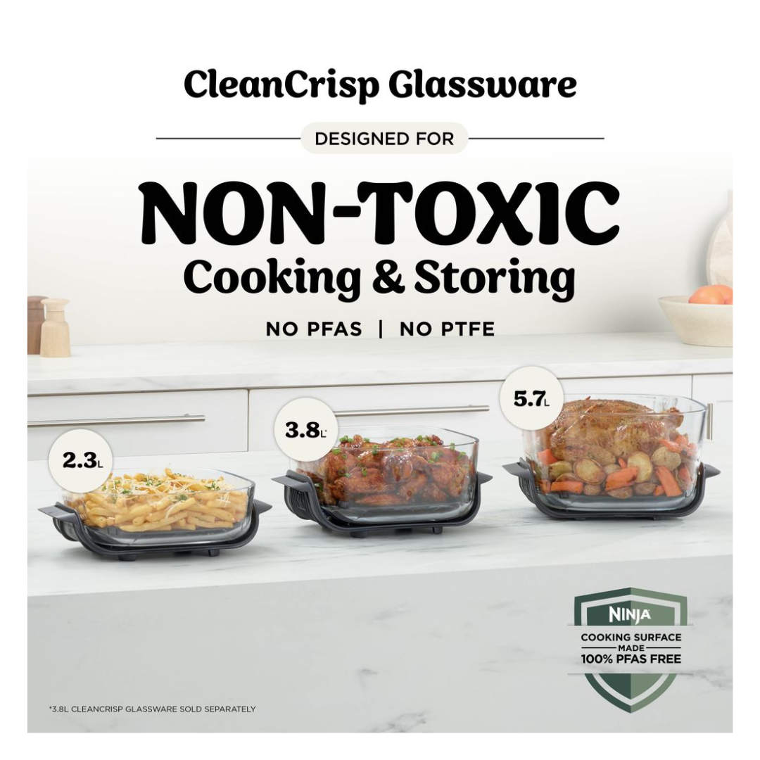 Ninja Crispi Pro 6-in-1 Countertop Glass Air Fryer - Stone