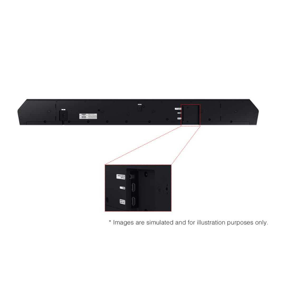 Samsung Q Series 3.1.2ch Dolby Atmos Soundbar with 6.5" wireless Subwoofer
