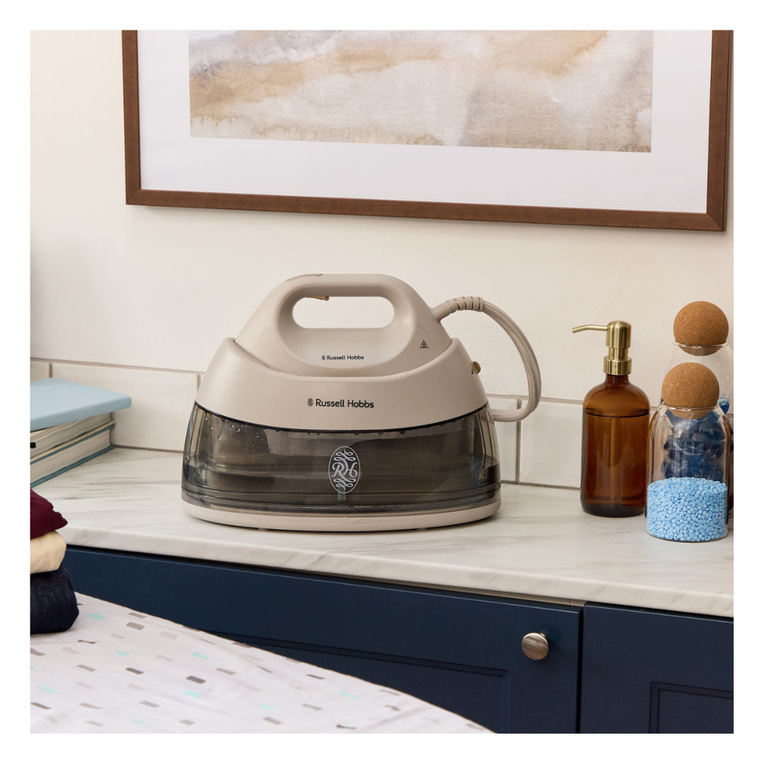 Russell Hobbs Fabric Luxe Steam Generator - Stone