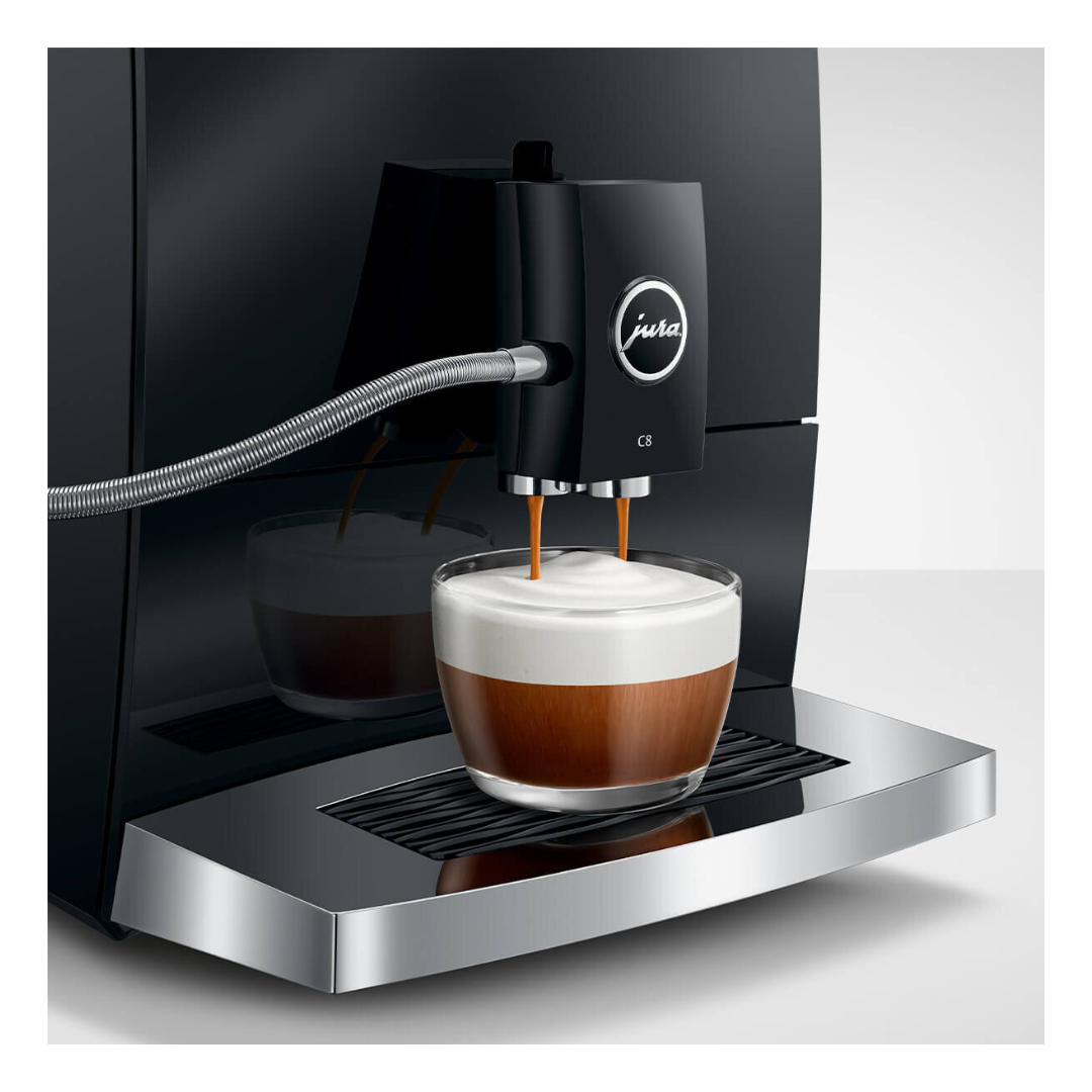 JURA C8 Piano Black Automatic Coffee Machine