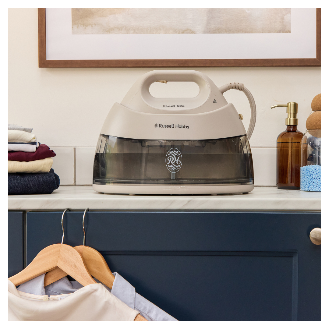 Russell Hobbs Fabric Luxe Steam Generator - Stone