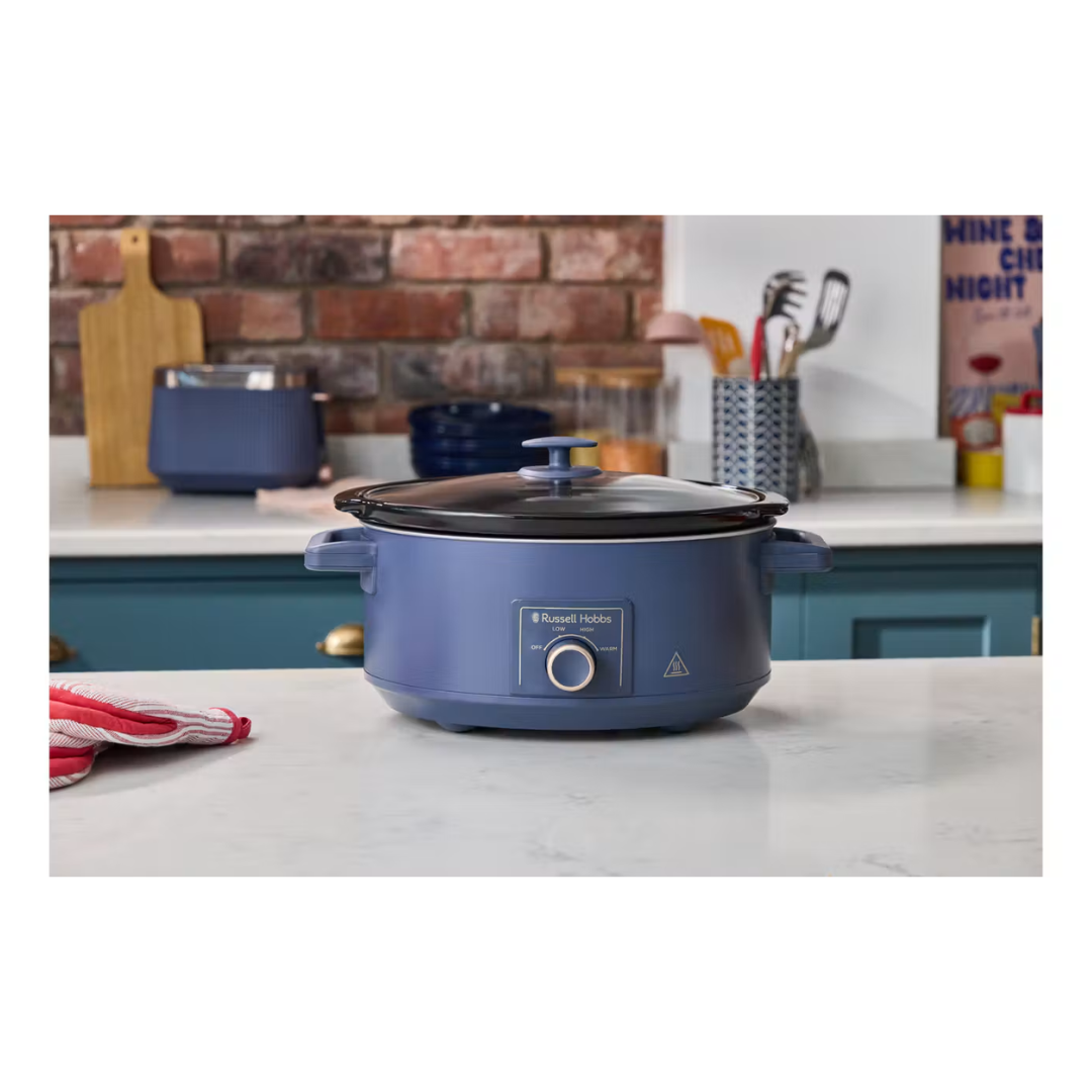 Russell Hobbs Bronte 7L Slow Cooker - Soft Navy