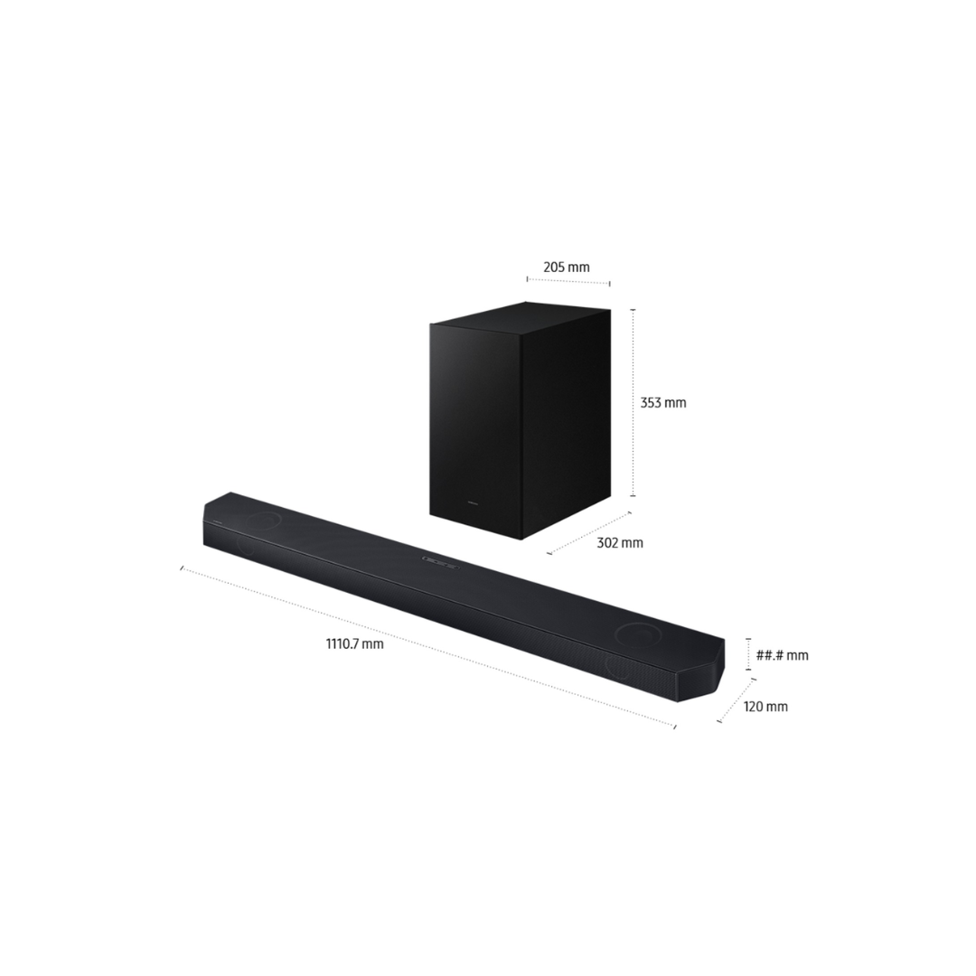 Samsung Q Series 3.1.2ch Dolby Atmos Soundbar with 6.5" wireless Subwoofer