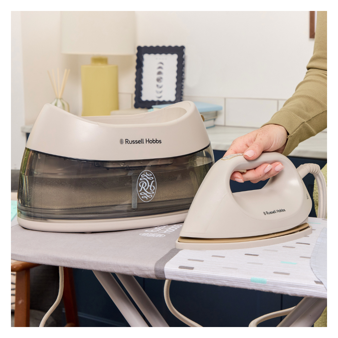 Russell Hobbs Fabric Luxe Steam Generator - Stone