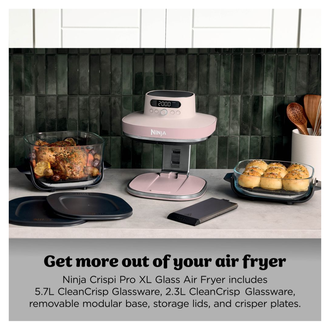 Ninja Crispi Pro 6-in-1 Countertop Glass Air Fryer - Pink