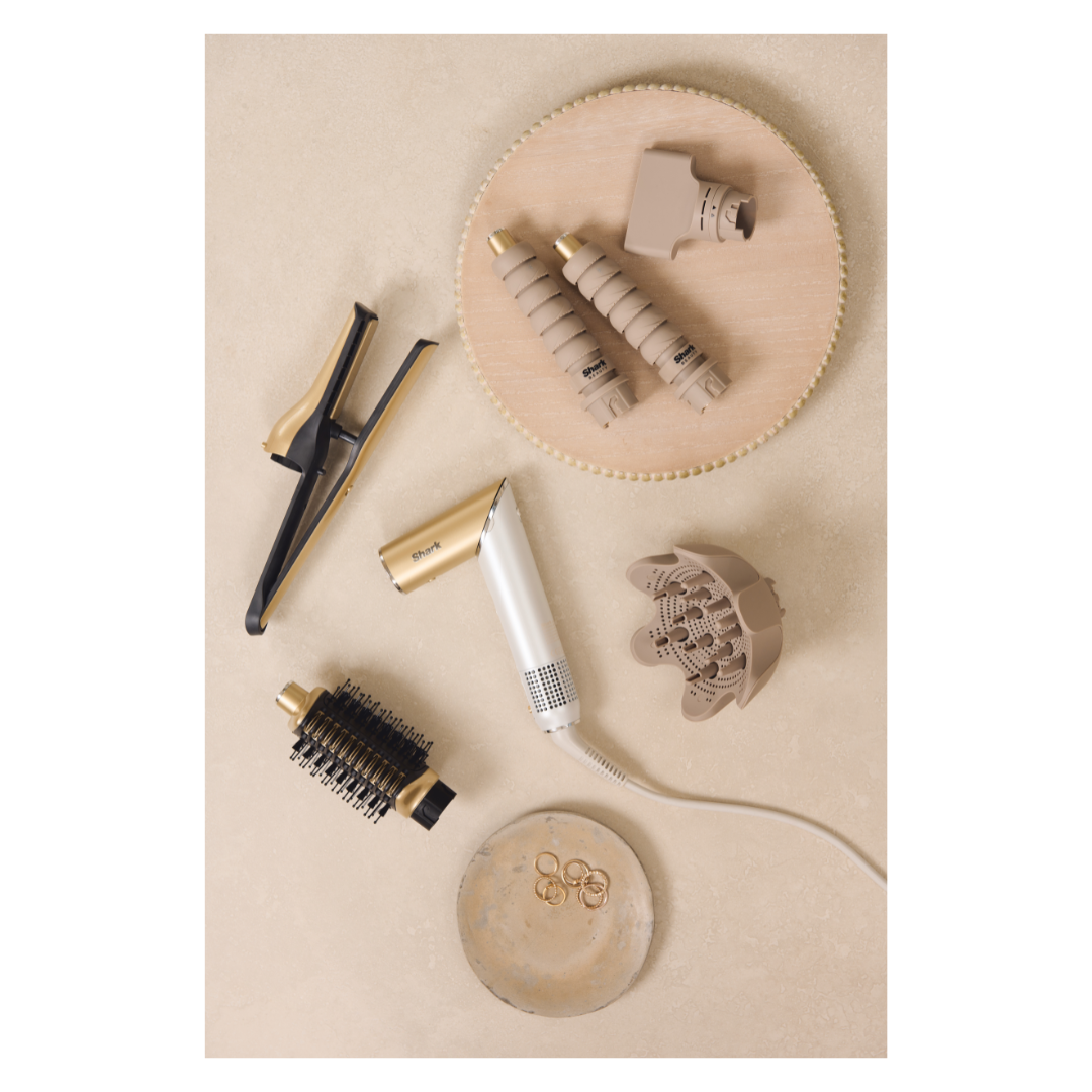 Shark Glam Ceramic & Air Styling & Drying System - Soft Gold
