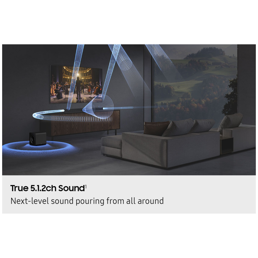 Samsung Q Series 5.1.2ch Dolby Atmos Soundbar with Subwoofer