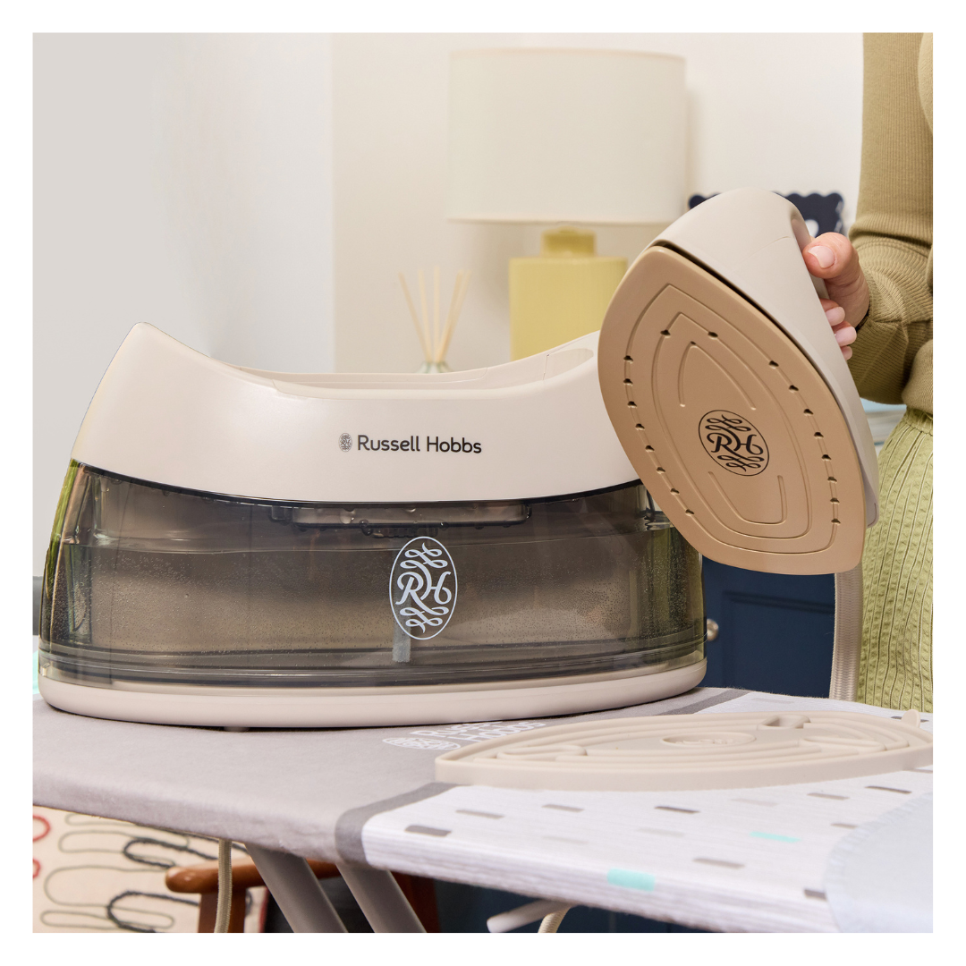 Russell Hobbs Fabric Luxe Steam Generator - Stone