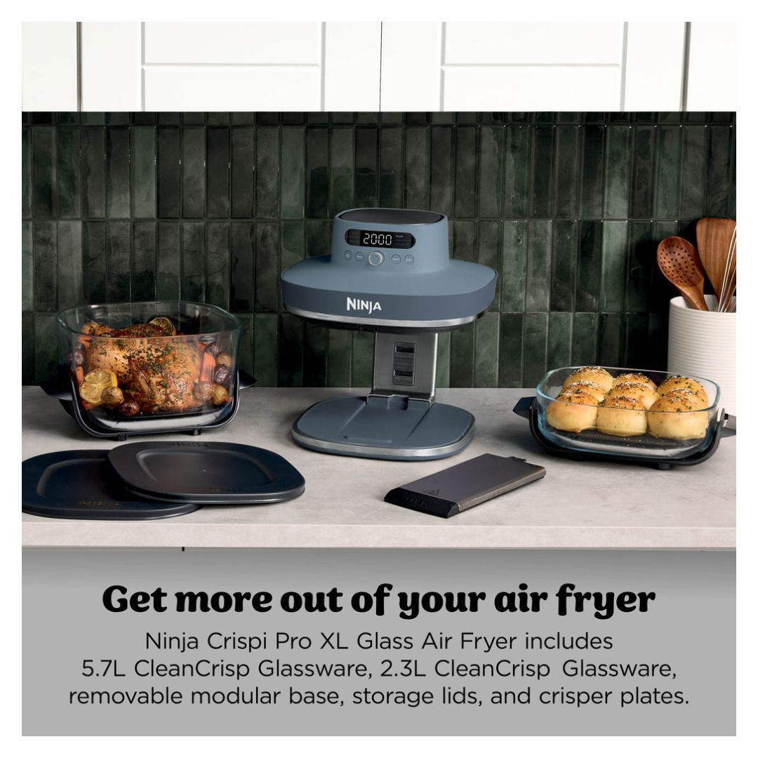 Ninja Crispi Pro 6-in-1 Countertop Glass Air Fryer - Cyberspace