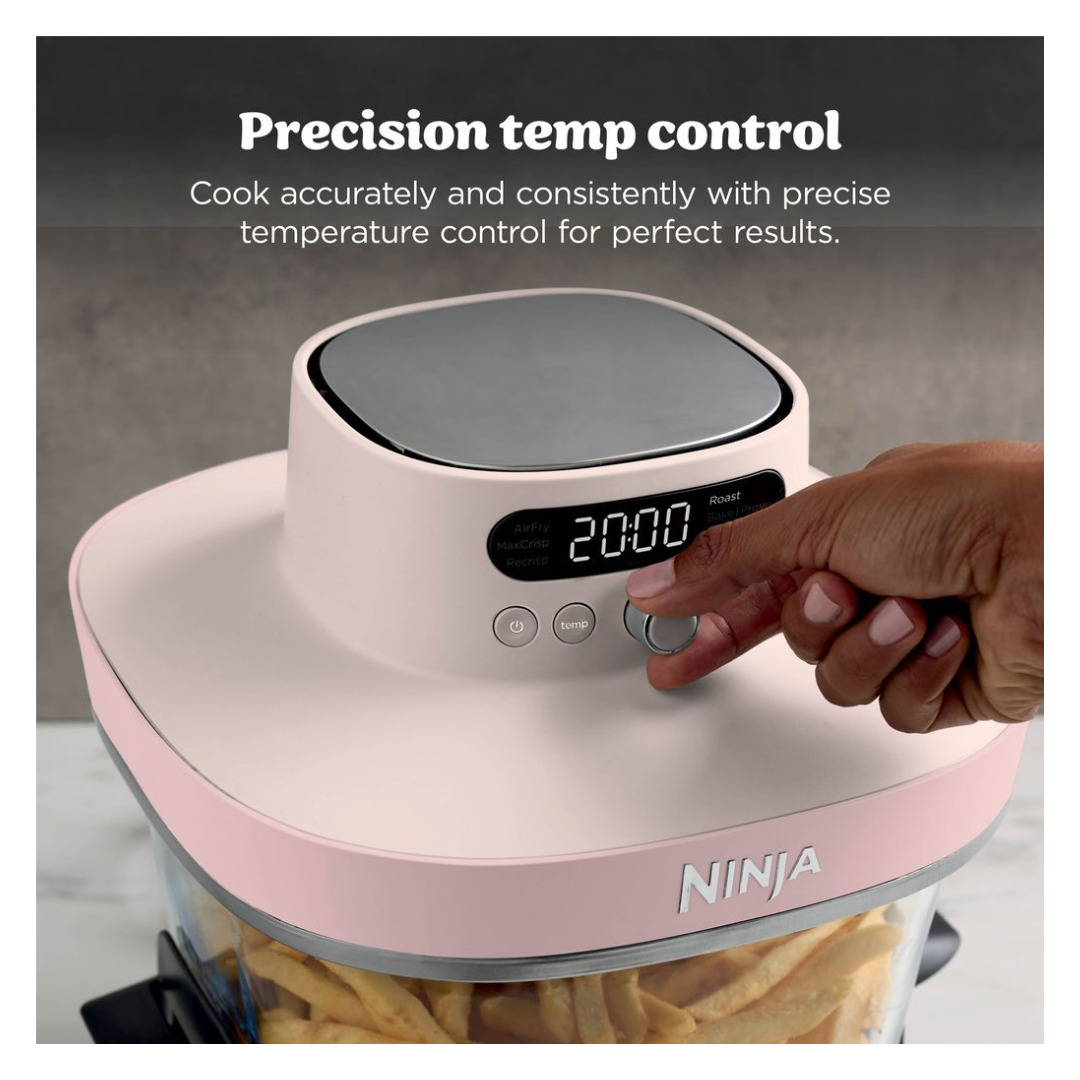 Ninja Crispi Pro 6-in-1 Countertop Glass Air Fryer - Pink