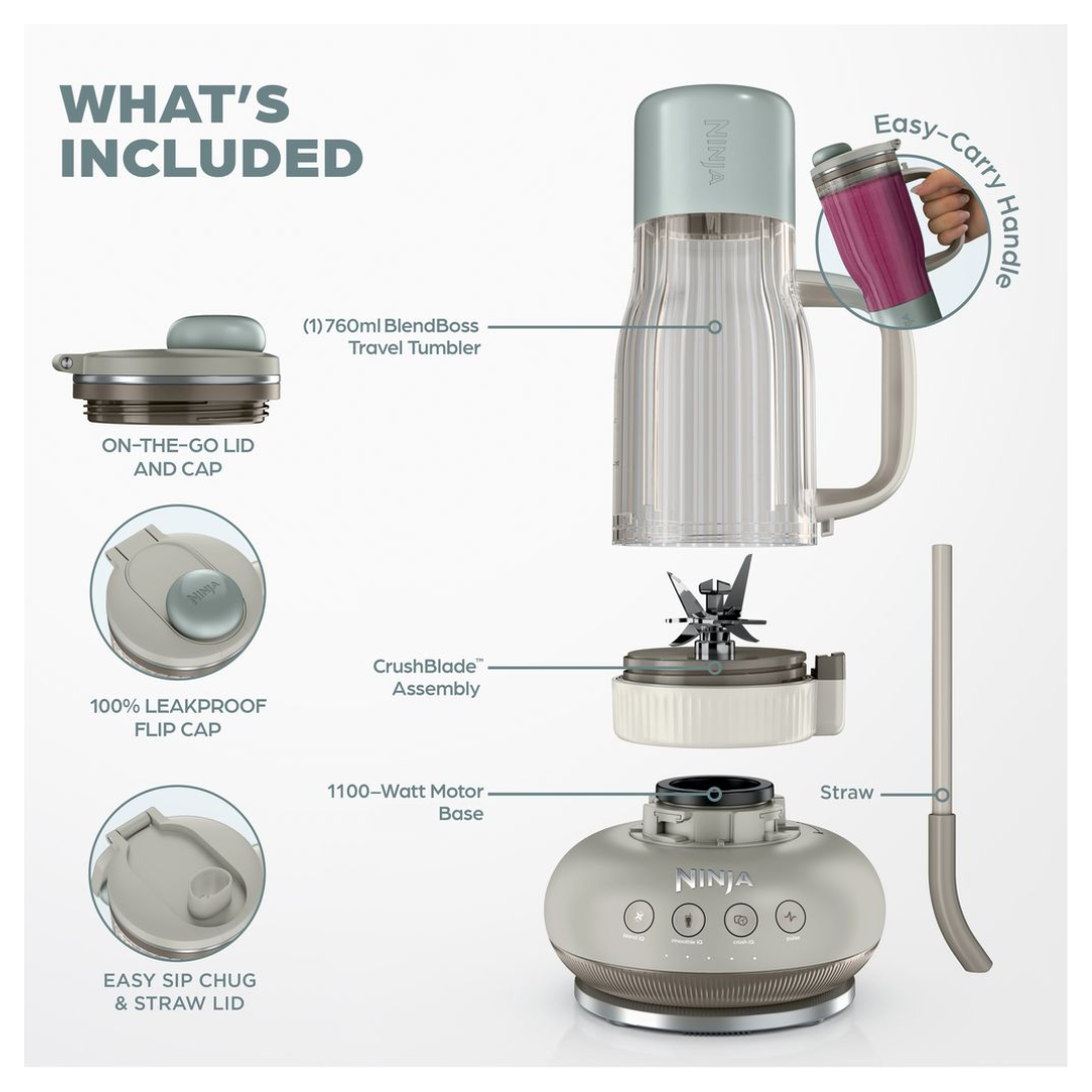 Ninja BlendBoss Tumbler Blender - Stone Mint