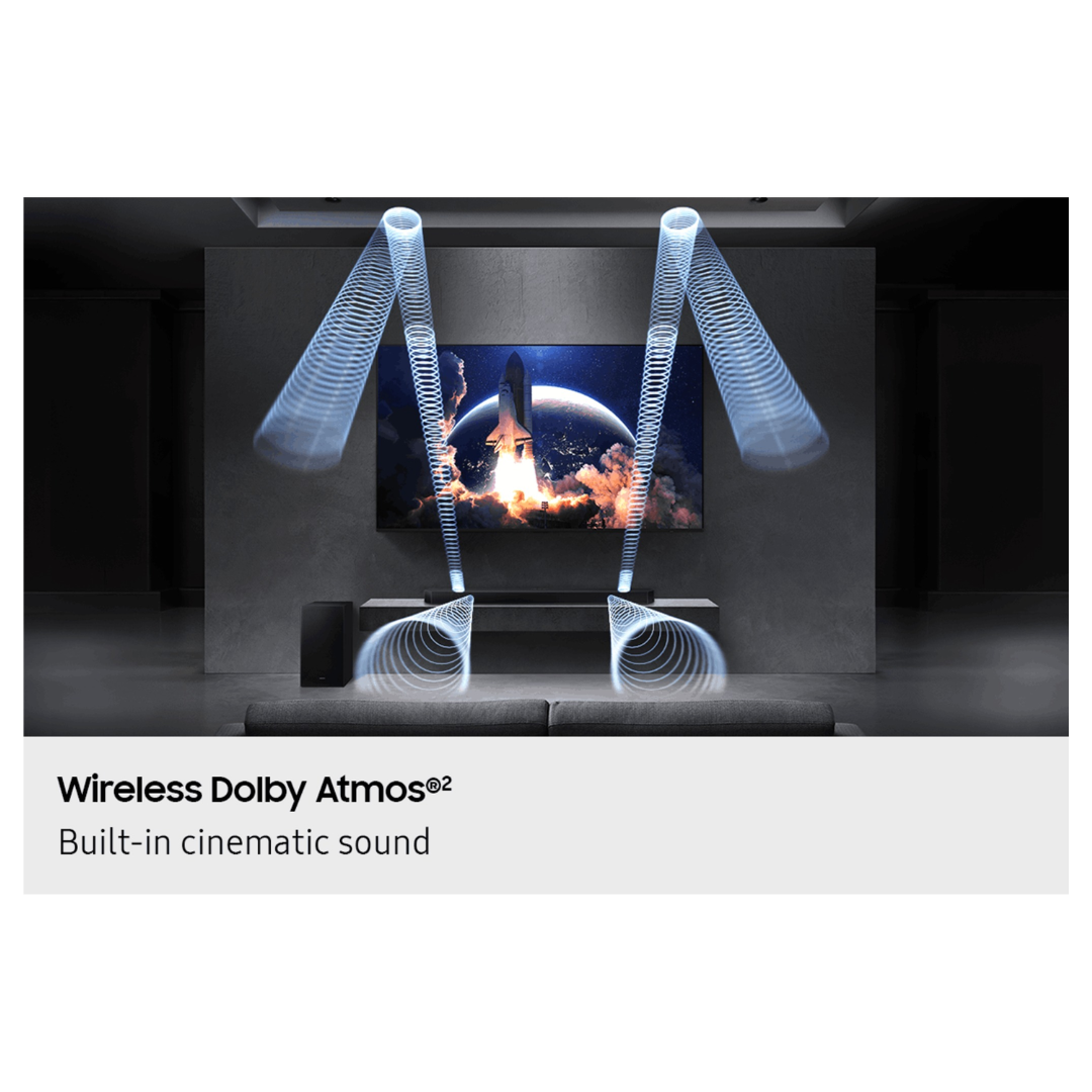 Samsung Q Series 3.1.2ch Dolby Atmos Soundbar with 6.5" wireless Subwoofer
