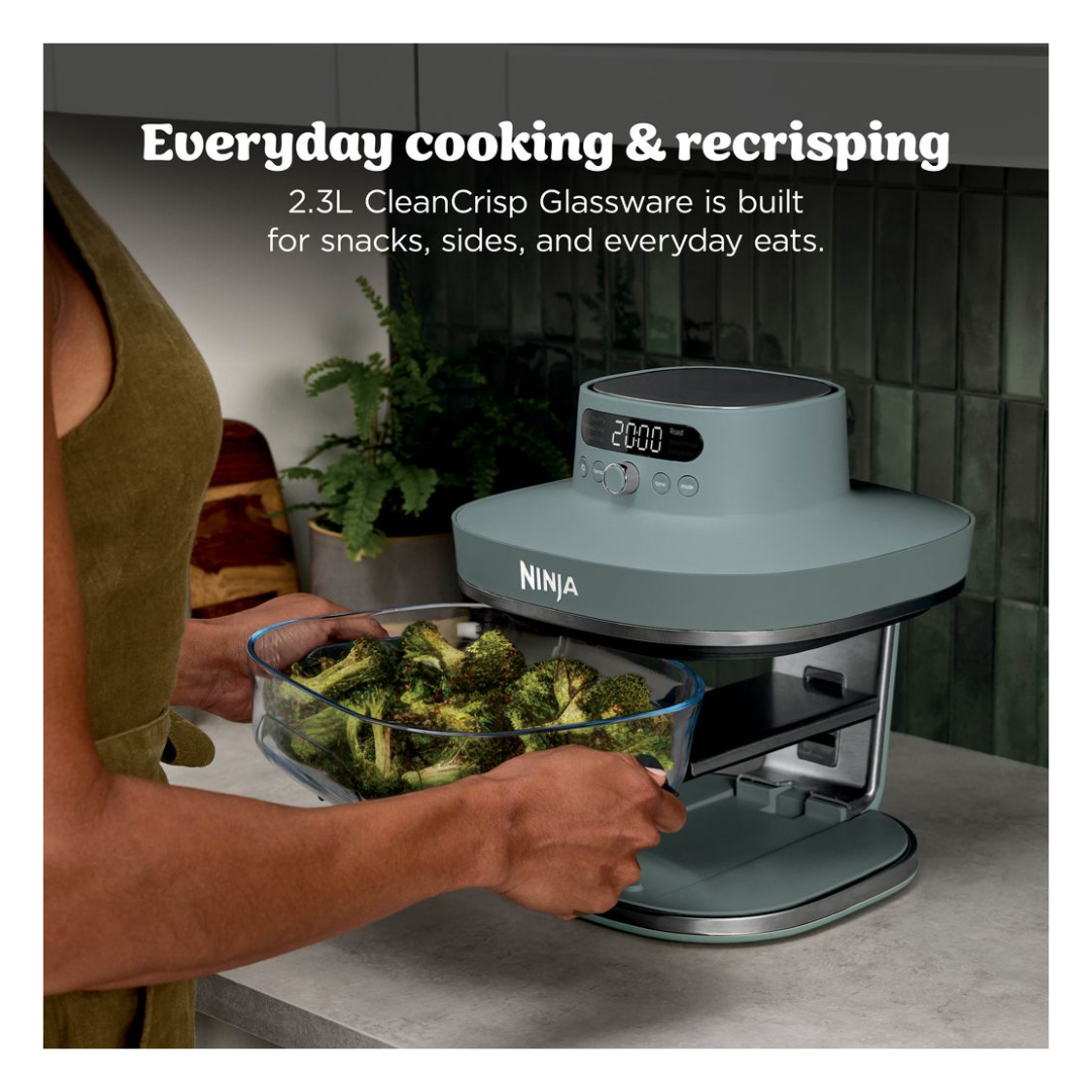 Ninja Crispi Pro 6-in-1 Countertop Glass Air Fryer - Sage Green