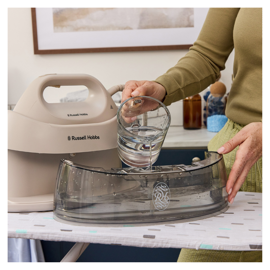 Russell Hobbs Fabric Luxe Steam Generator - Stone