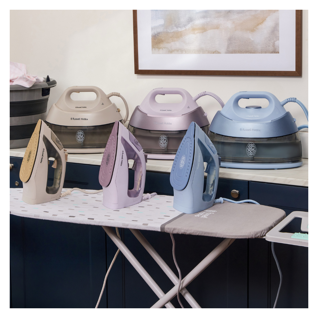 Russell Hobbs Fabric Luxe Steam Generator - Stone