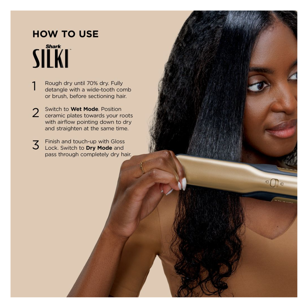 Shark Glam Ceramic & Air Styling & Drying System - Soft Gold