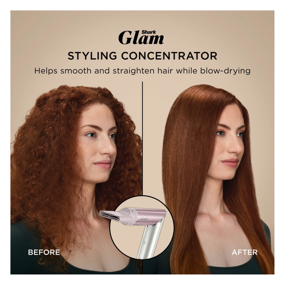 Shark Glam Ceramic Hair Styler - Soft Pink