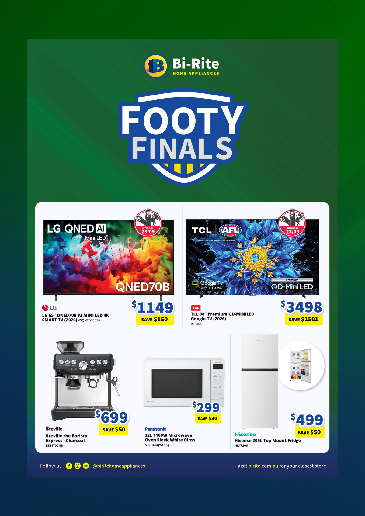 Footy Finals Deals