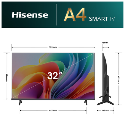 Hisense 32" A4SAU HD Smart TV (2026)
