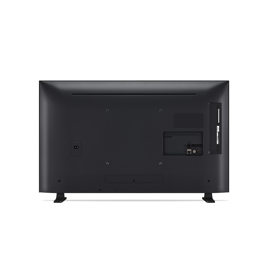 Back view of the LG 32" LED HD Smart TV, showing its connection ports. 
