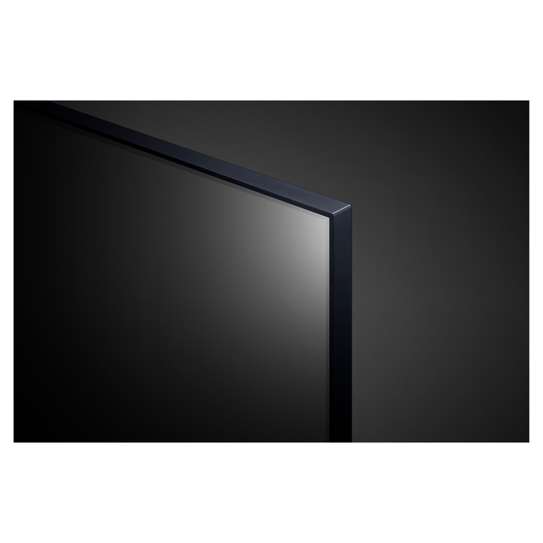 LG 32" LED HD Smart TV top corner on display 