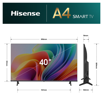 Hisense 40" A4SAU Full HD Smart TV (2026)
