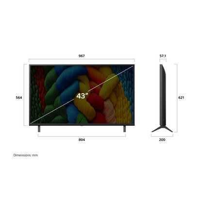 LG 43" NANO80 4K UHD LED SMART TV (2025)