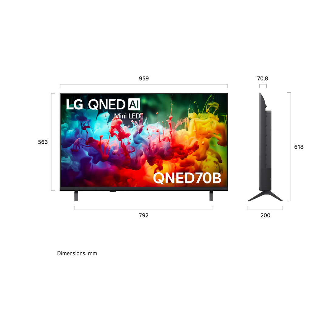 LG 43" QNED70B AI MINI LED 4K SMART TV (2026)