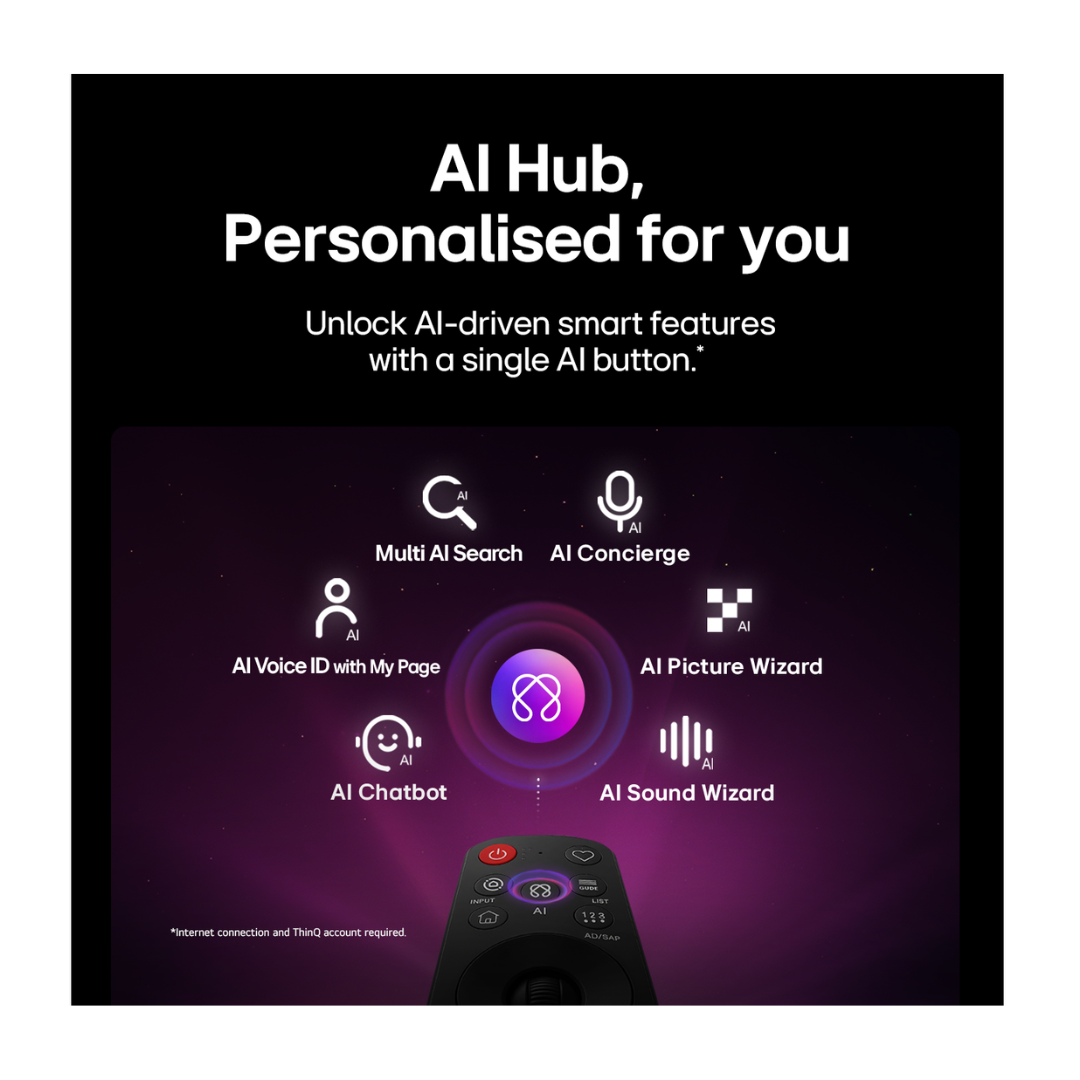 LG 43" QNED80B EVO AI MINI LED 4K SMART TV (2026)