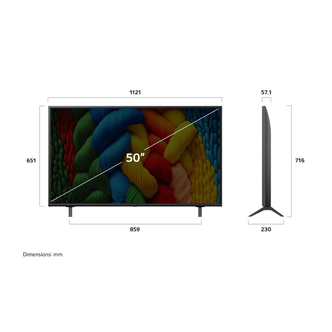LG 50" NANO80  4K UHD LED SMART TV (2025)