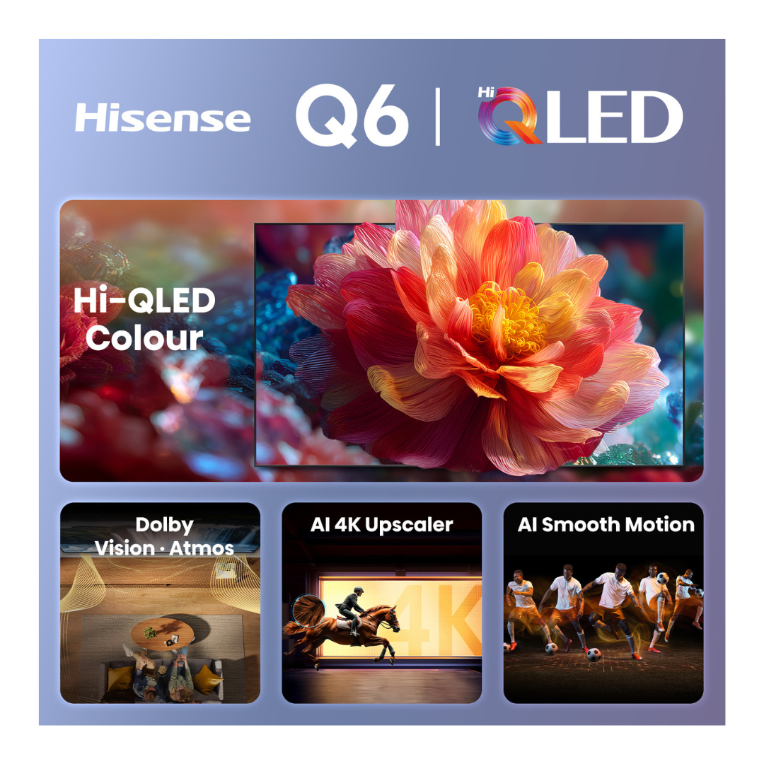 Hisense 50" Q6SAU 4K QLED Smart TV (2026)
